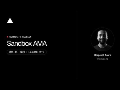 Community Session: Sandbox AMA