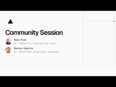 Community Session: Video on the Web made easy with Mux