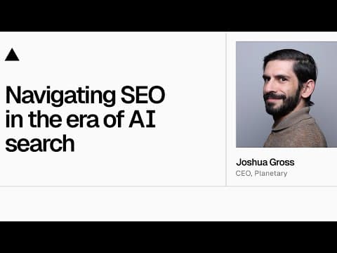 Community Session: Navigating SEO in the era of AI search