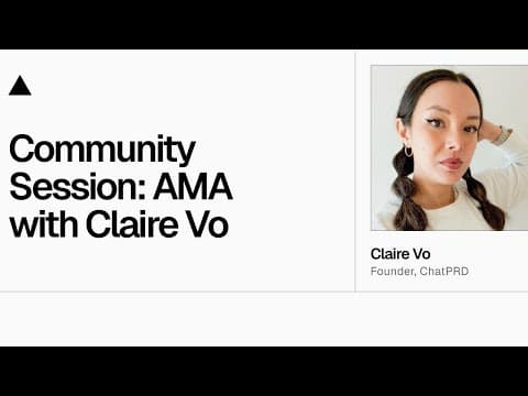 Community Session: v0 AMA with Claire Vo