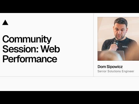 Community Session: Web Performance AMA