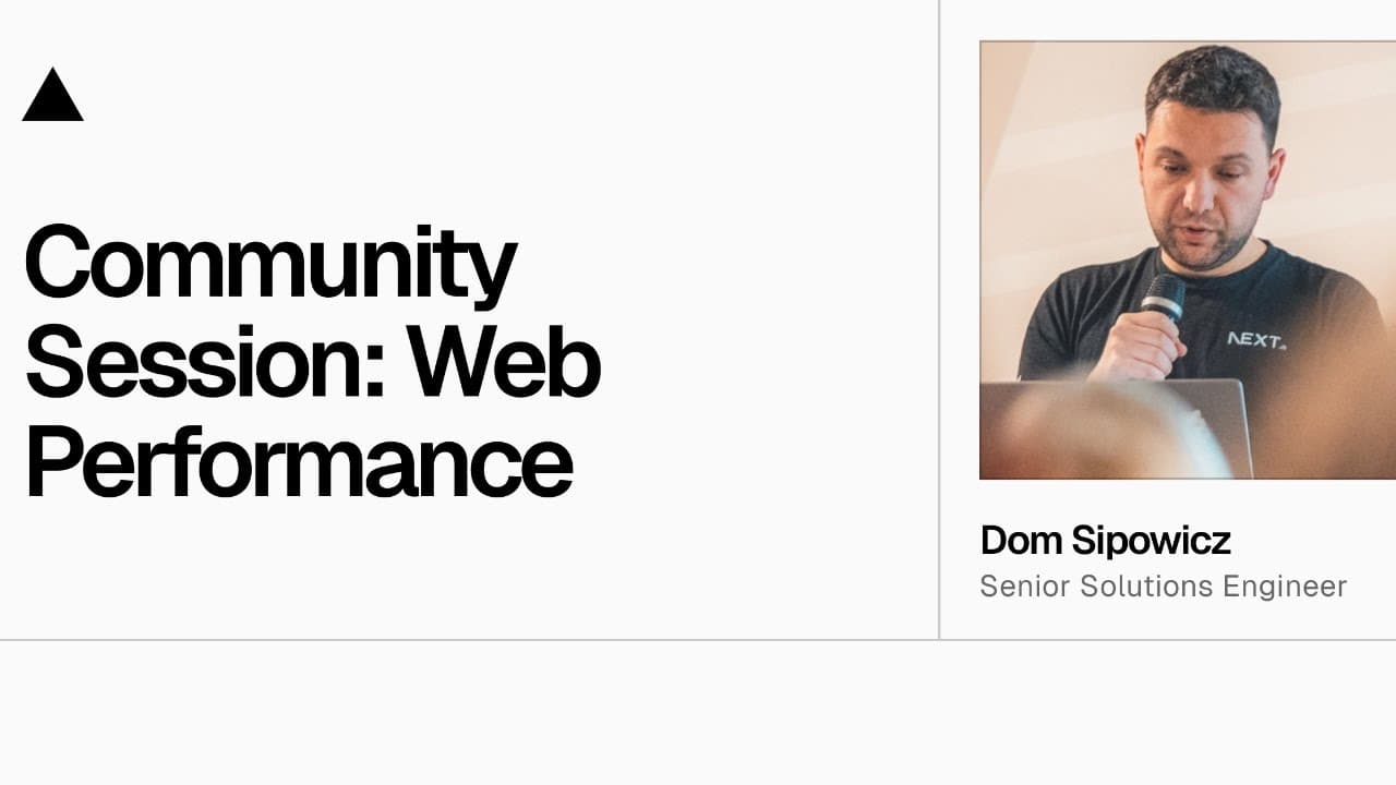 Community Session: Web Performance AMA