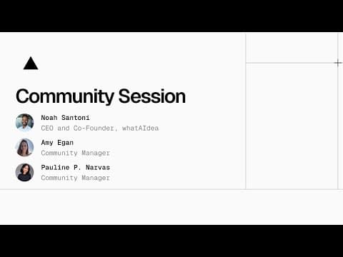 Community Session: How v0 Became the CPO for whatAIdea