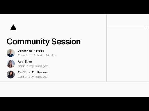Community Session: How Roboto Studio ships faster with v0