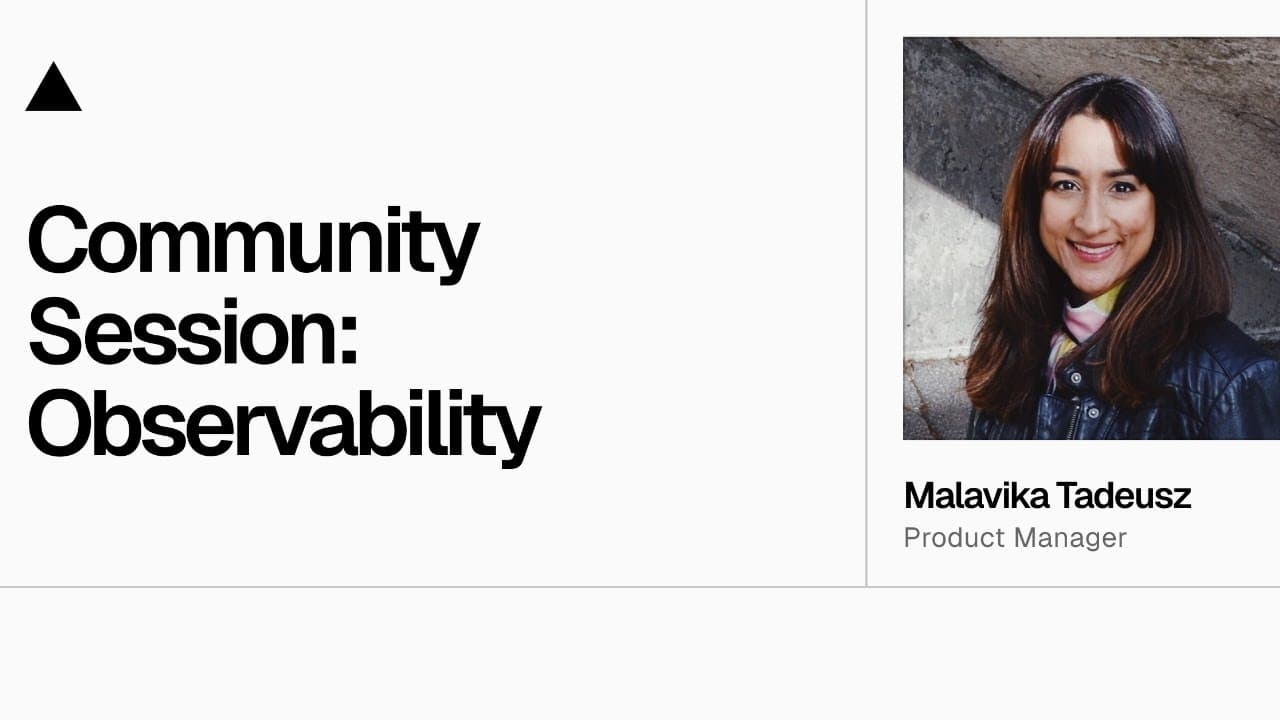 Community Session: Observability