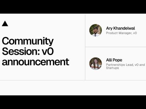 Community Session: v0.dev is now v0.app