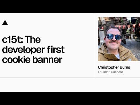 Community Session: c15t - the developer first cookie banner