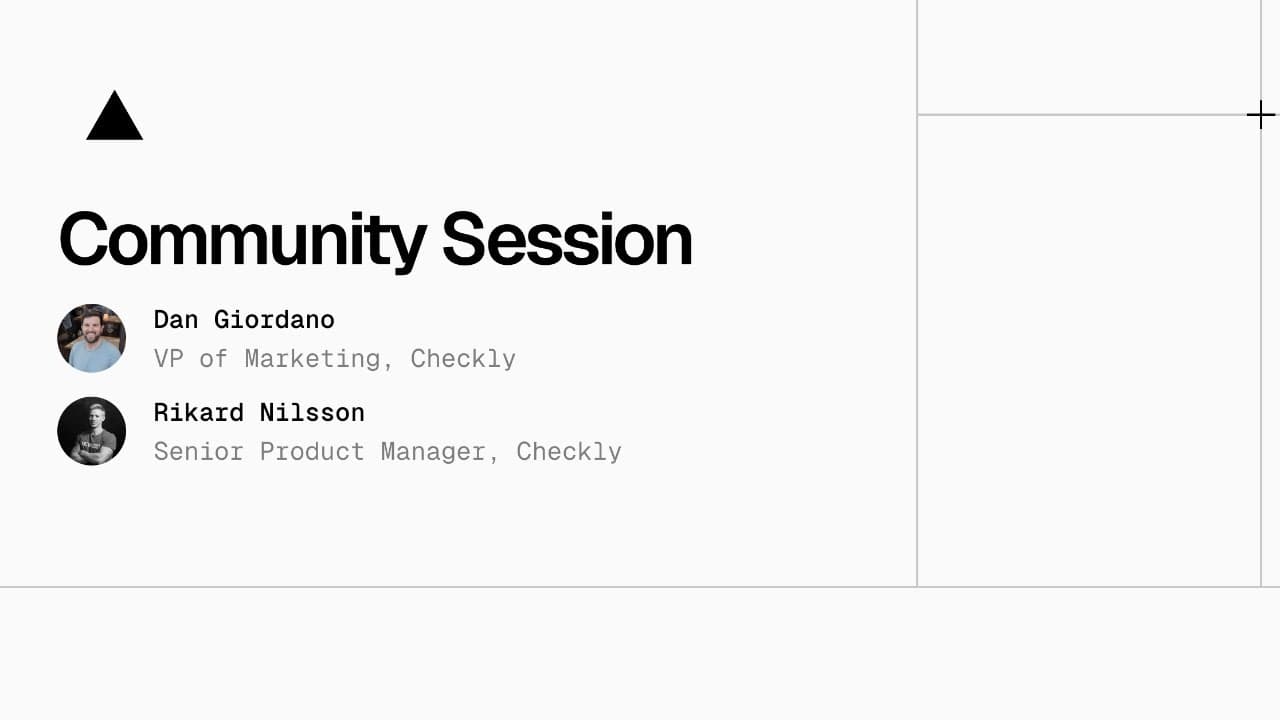 Community Session: Proactive monitoring for Vercel apps with Checkly