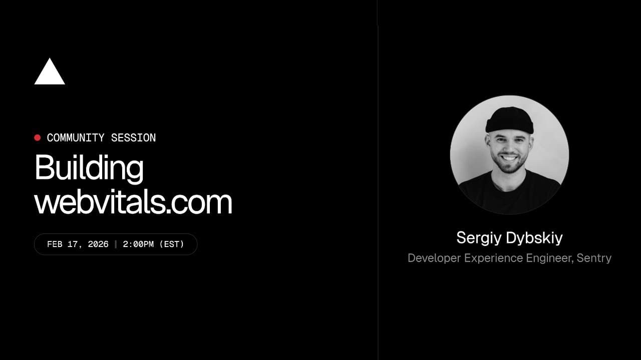 Community Session: Building webvitals.com