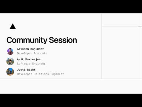 Community Session: Showcase in India 🇮🇳