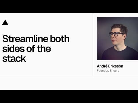 Community Session: Streamline both sides of the stack